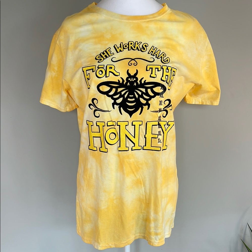 Yellow Graphic Adult Bee Lovers T Shirt